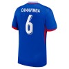 Camisola França Camavinga 6 Homen Equipamento 1ª Euro 2024